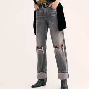 Free People Wildflower Jean Black